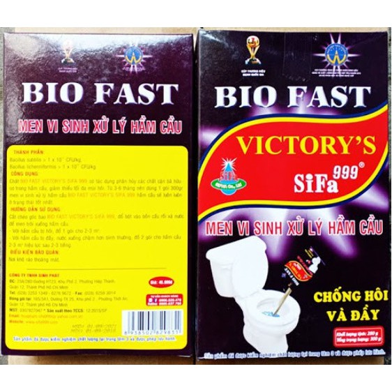 Men Vi Sinh Khử Mùi Hôi Hầm Cầu, Bể Phốt Bio Fast 300g - Sifa/Zifat