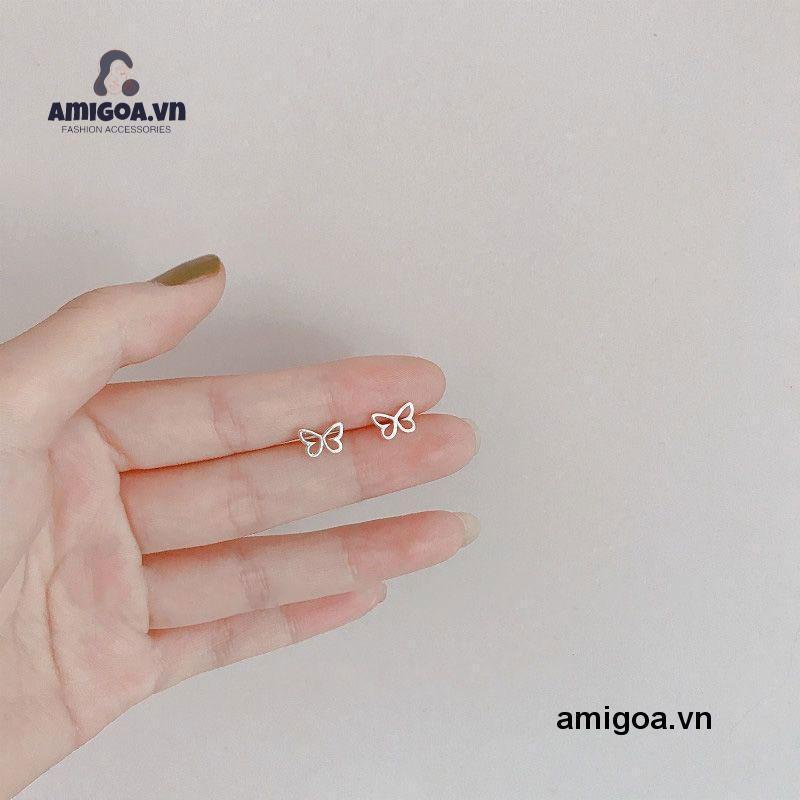 ✨✨Bông tai xi bạc họa tiết xu hướng tối giản đáng yêu cho nữ