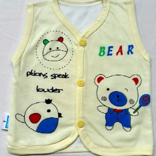 Áo gile 2 lớp cotton cho bé