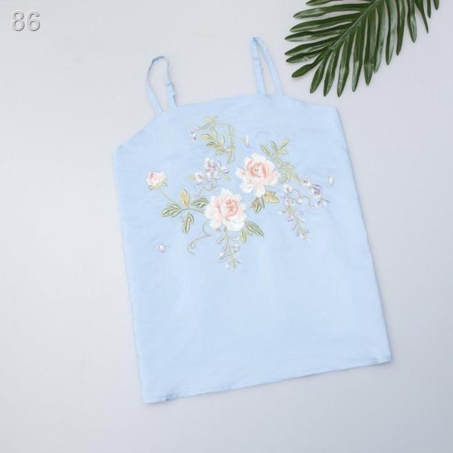 Địu nhỏ vải trắng nữ dài ngang lưng Song quần, lót, dây treo rộng, váy bồng xòe Hanfu đáy Sling hoa hồngA