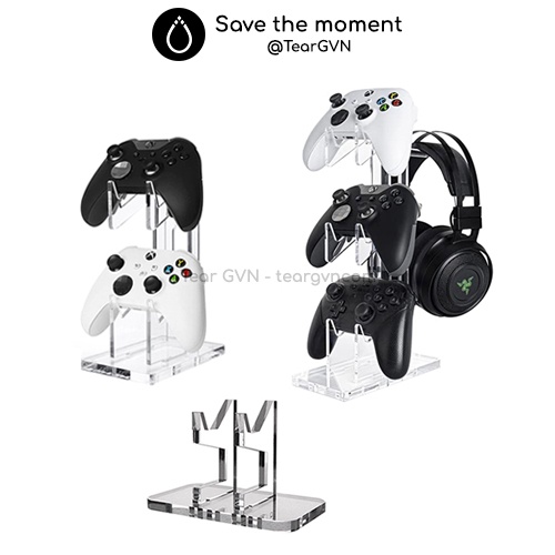Giá đỡ tay cầm và tai nghe bằng nhựa Acrylic cho Playstation / Xbox / Nintendo Switch