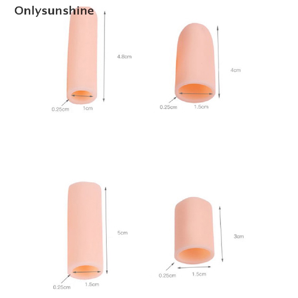 Bộ 5 Ống silicone gel Bảo Vệ Ngón Chân Giảm Đau