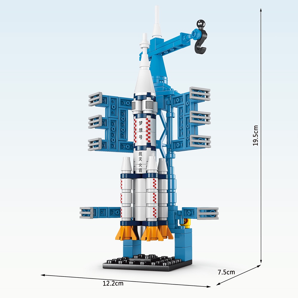 BP MART Bệ phóng tên lửa tàu con thoi mô hình đồ chơi cho trẻ em