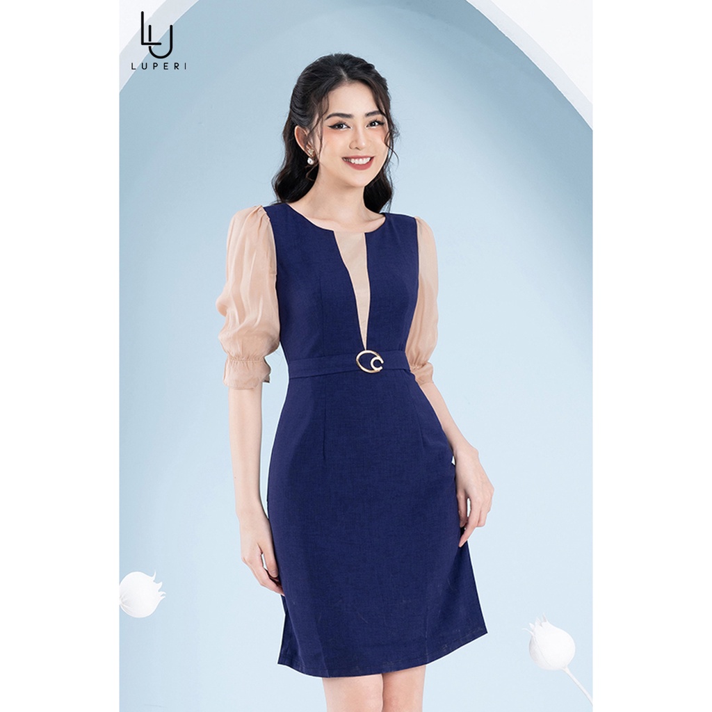 Váy Công Sở Thiết Kế Cao Cấp LUPERI LFV3255 Dáng Ôm A