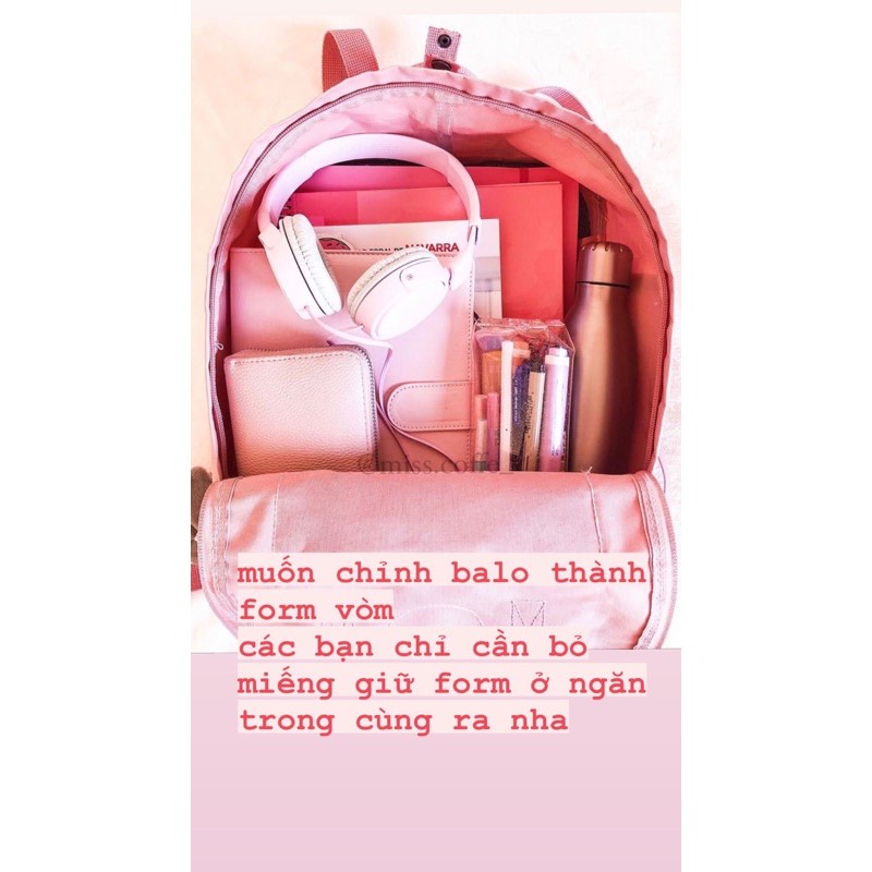 Balo hồng chống nước