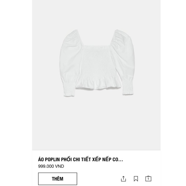 🎁🎁🎁 Áo Croptop Xinh Zara Authen Size Xs like New đáng yêu 🌿🌿🌿