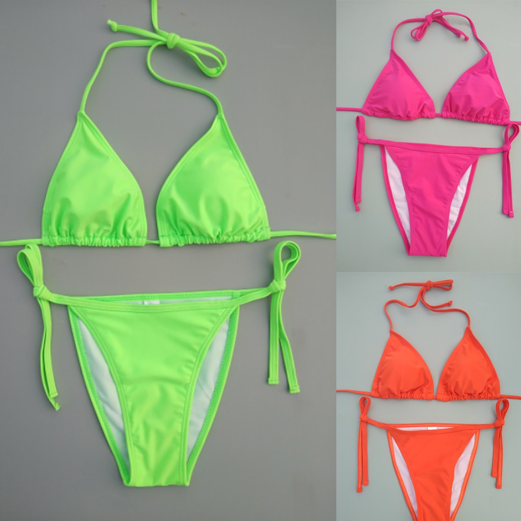 Bikini Phối Dây Phong Cách Brazil