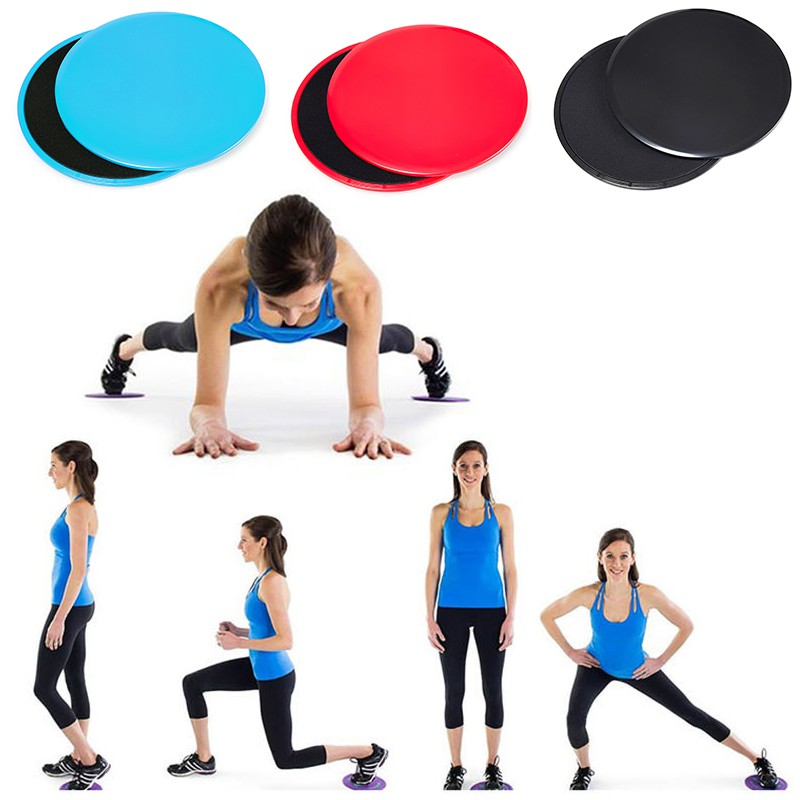 2Pcs/set Sliding Slider Gliding Discs Fitness Exercise Sliding Plate Yoga Gym Abdominal Core Training Exercise Equipment