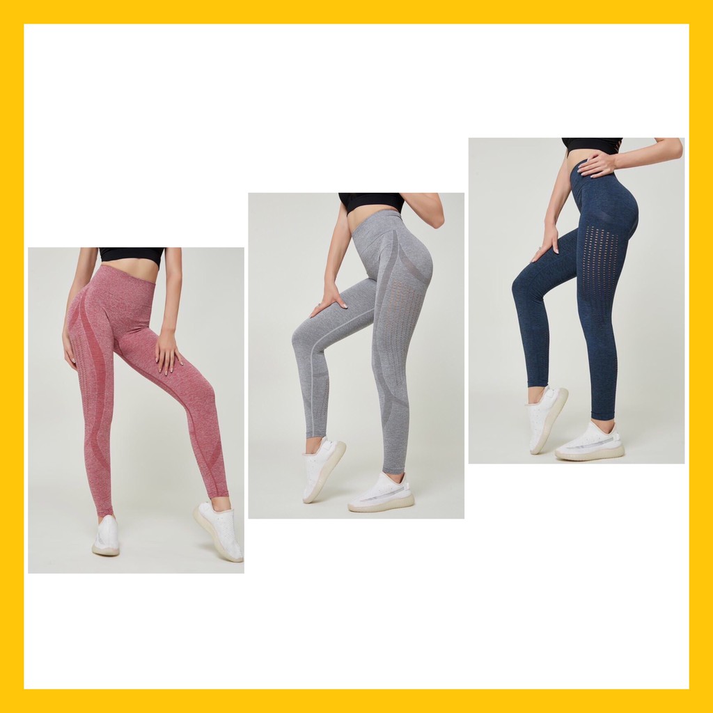 Quần Tập Gym Nữ [LEGGING] ECHT Đục Lỗ [ĐỒ TẬP GYM NỮ]