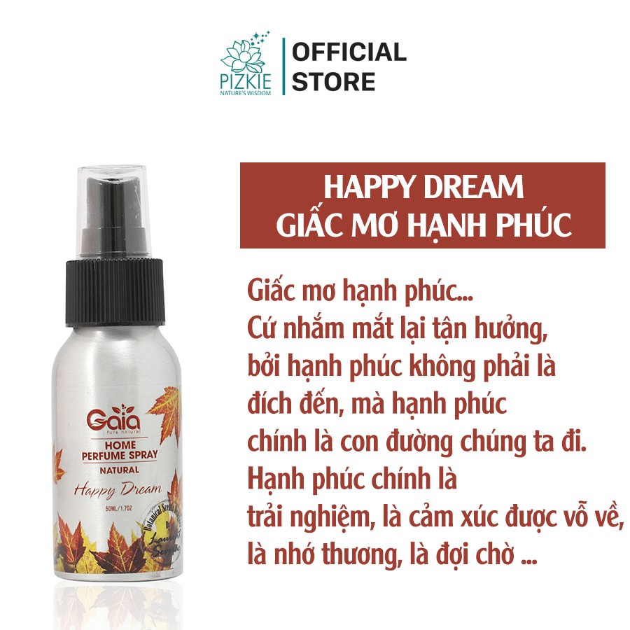 Tinh Dầu HAPPY DREAM | Tinh Dầu Xịt Thơm Cao Cấp | Chai 50ml