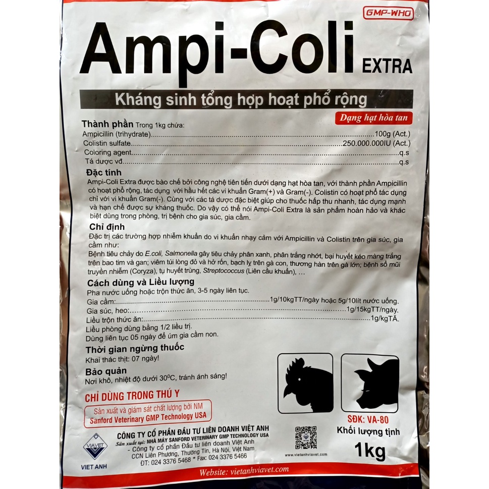 AMPI - COLI extra  ampi 10%, colis 25 triệu Ampicolis