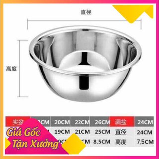 bộ 5 tô và rổ inox, bộ đựng đồ, bộ tô inox,rổ đựng đồ.
