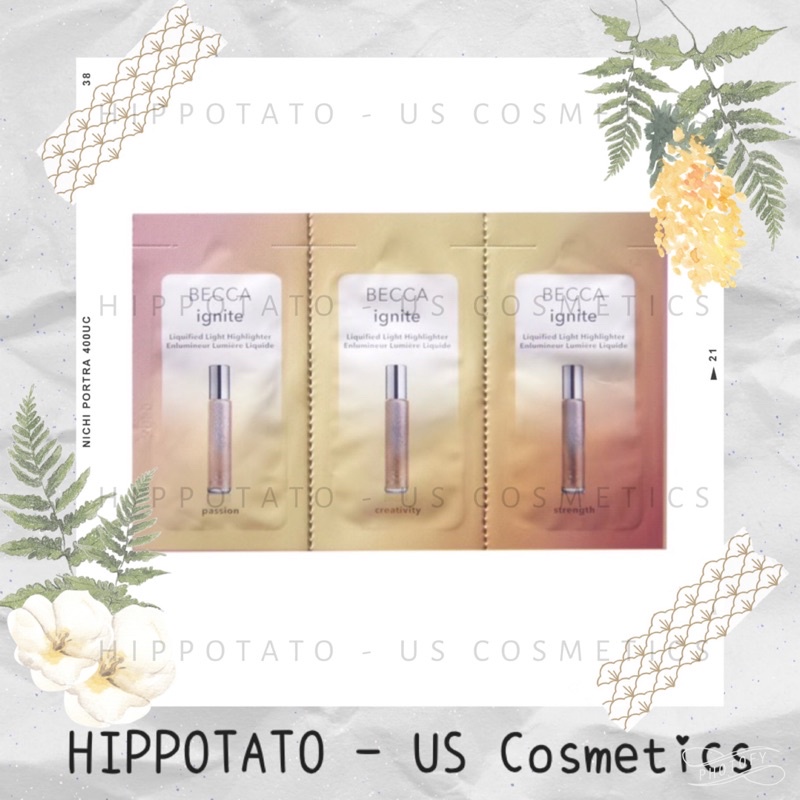 🌸 Becca Ignite Highlighter - Bắt sáng ánh nhũ dạng kem gồm 3 màu - Sample