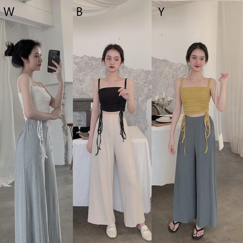[Baywellfashion]Áo croptop màu trơn thiết kế ôm sát tôn dáng | BigBuy360 - bigbuy360.vn