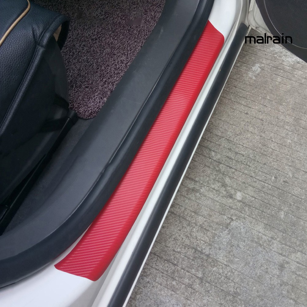 【VIP】Universal Carbon Fiber Anti-Scratch Car Door Sill Protective Sticker Pad Decor