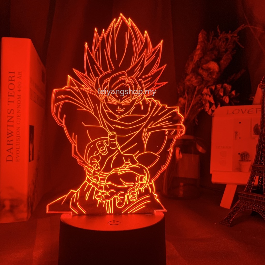 Đèn LED 3D 16 màu hình Dragon Ball SonGohan Kakarotto Vegeta