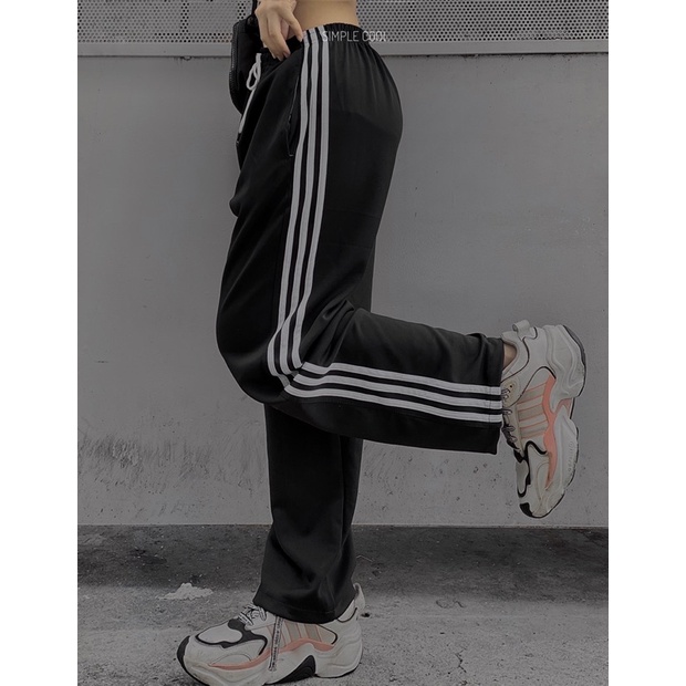 Quần Jogger 3 line size M L XL - Unisex Nam Nữ Mặc được