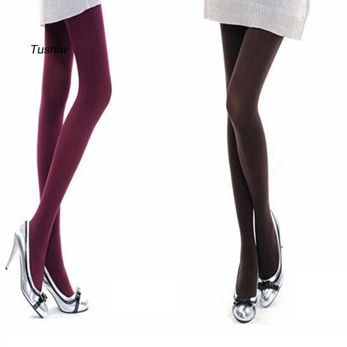 TUSH Women Fashion Pure Color 120D Opaque Footed Tights Sexy Pantyhose Stockings Socks | BigBuy360 - bigbuy360.vn