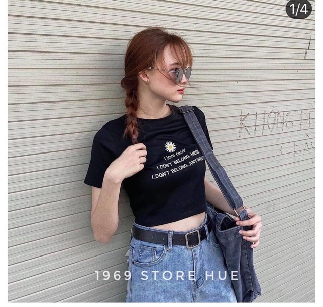 ❤️Áo Cortop Thêu Hoa Cúc❤️ chất thun lạnh mềm mịn , free size dưới 55kg vừa | BigBuy360 - bigbuy360.vn