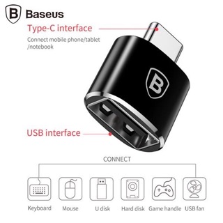 Đầu chuyển Mini Type-C sang USB Baseus