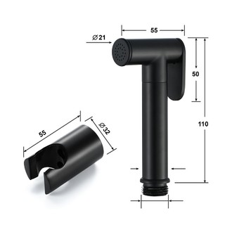 Vòi xịt vệ sinh màu đen MC0110