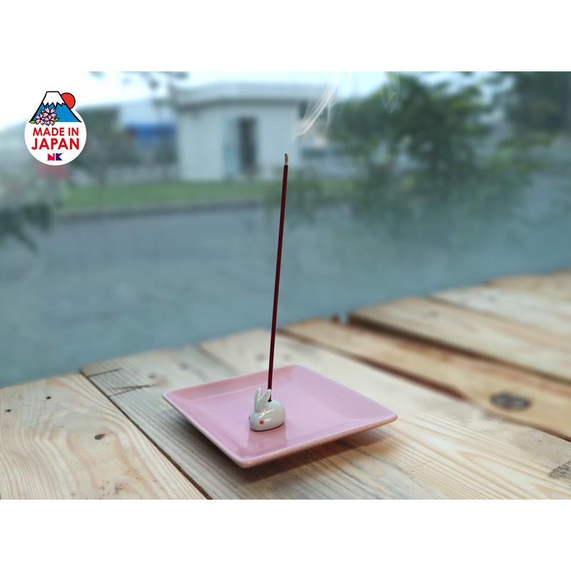 Chân đế cắm hương nhang hình thỏ hồng Nippon Kodo