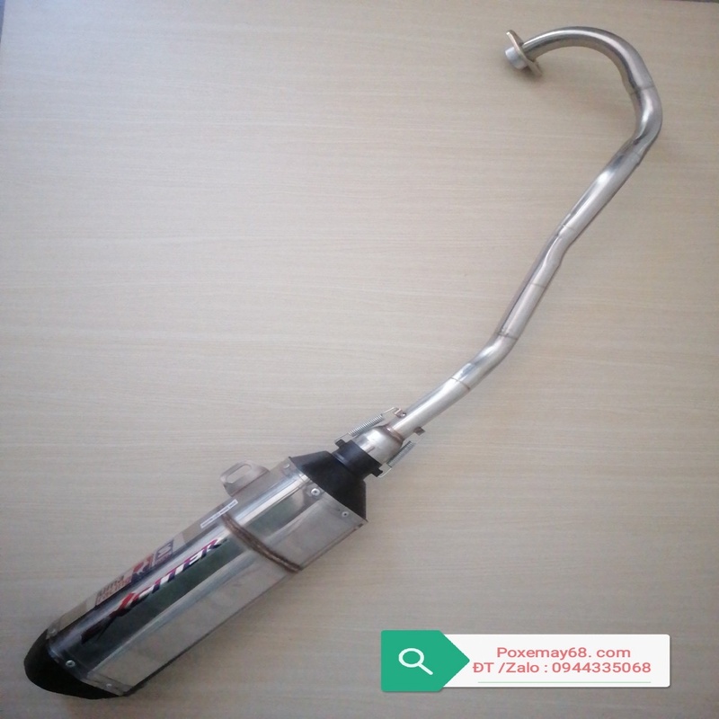 Pô UMA gắn xe Ex 150 nguyên cây cổ inox 7 khúc 32 ly - POUM4T072