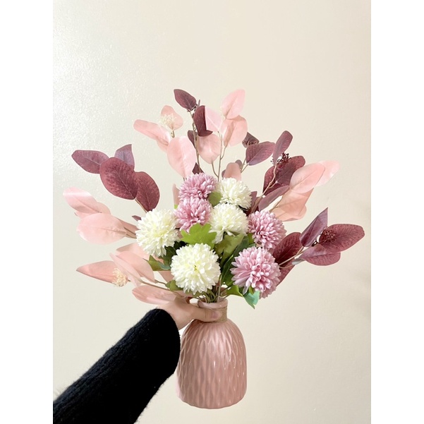 Lọ hoa bồ công anh 8 bông trang trí phòng làm việc, phòng khách, p ngủ,....