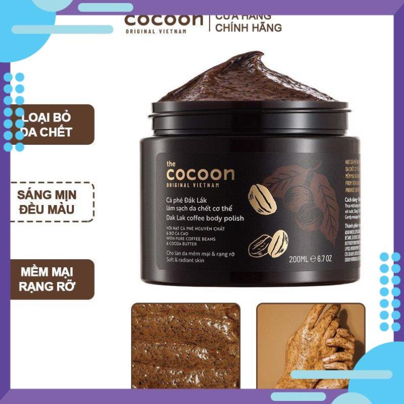 Tẩy Tế Bao Chết Cocoon 💲💲free Ship💲💲 Làm Sạch Da Chết , Mịn Da, Không Bắt Nắng