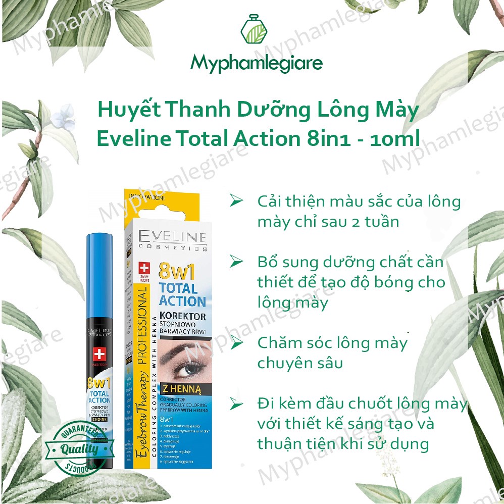 Dưỡng Mày Eveline 8in1_Tao hiệu ứng xăm Hena