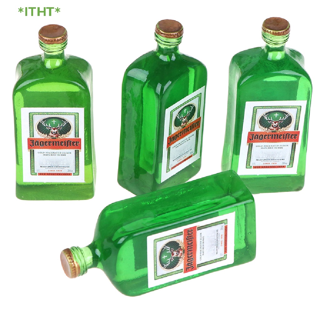 Set 4 Chai Rượu Vang Mini Tỉ Lệ 1: 12 Dùng Để Trang Trí Nhà Búp Bê Mới