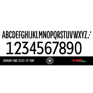 font số áo đội tuyển ĐỨc - Loại decal cắt số thường.