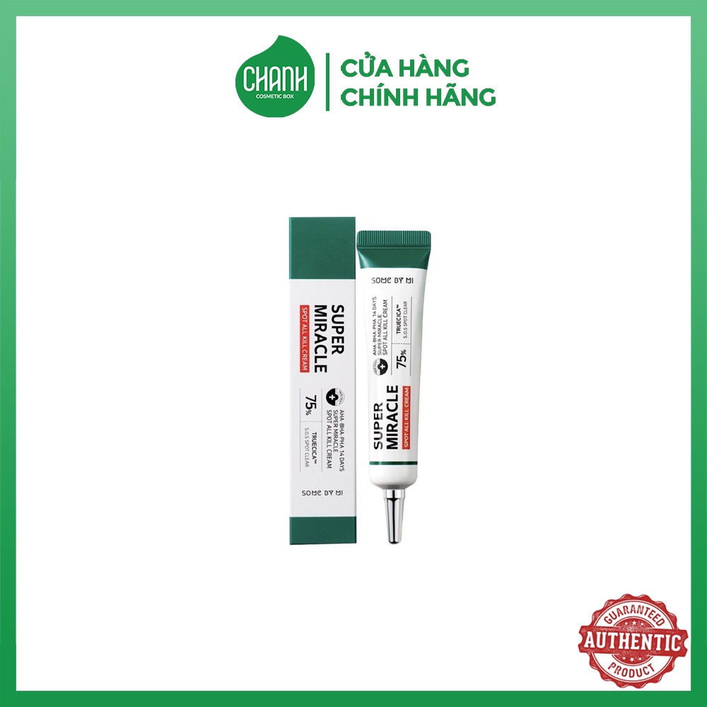 Kem Dưỡng Giảm Mụn Cấp Tốc SOME BY MI - AHA, BHA, PHA 14 Days Super Miracle Spot All Kill Cream 30ml