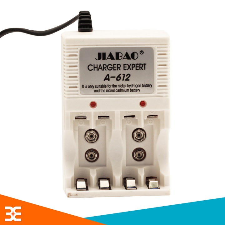 Máy Sạc Pin Jiabao A-612 Sạc Pin AA, AAA, Pin 9V