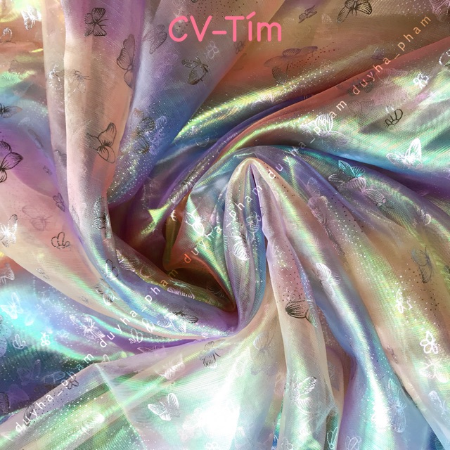 VẢI VOAN BƯỚM CẦU VỒNG