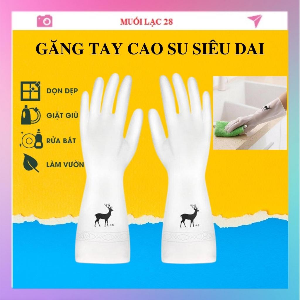 Găng tay rửa bát rửa chén cao su siêu dai chống nước tiện lợi MUL52