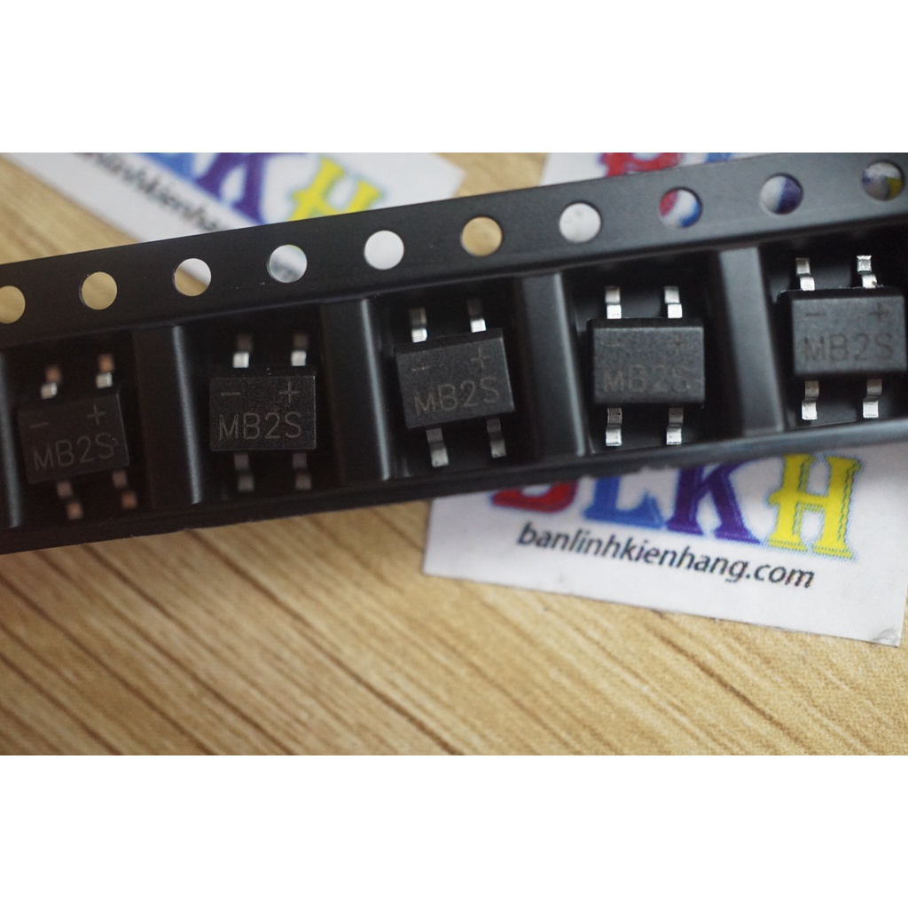 10 Diode cầu dán MB2S SOP-4 chính hãng