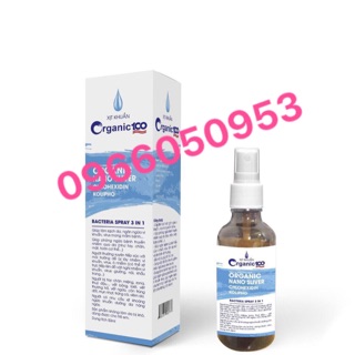 Xịt khuẩn Organic diệt khuẩn 1 chai 100ml
