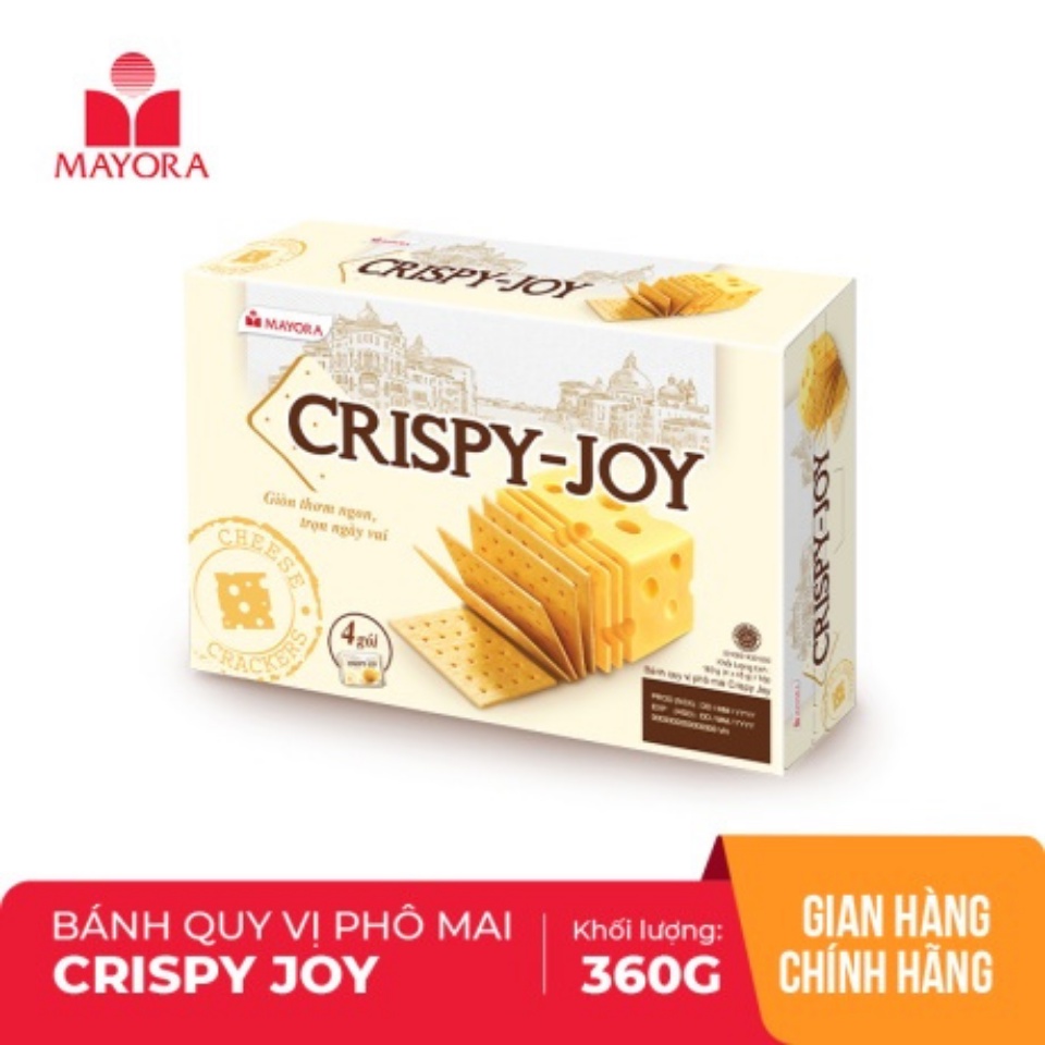 Bánh quy Crispy Joy vị phô mai Hộp 156 g