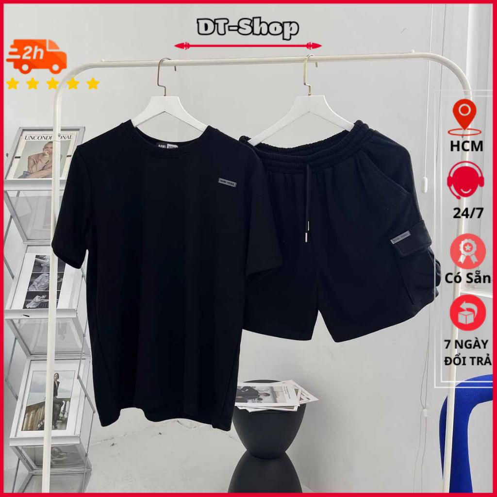 đồ bộ mặc nhà ESSEOTIALS vải thun da cá siêu mát - bộ thể thao chất thấm hút mồ hôi phong cách thể thao trẻ trung