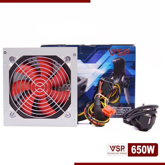 Nguồn máy tính Power VSP 650W Fan 12 Chất Lượng