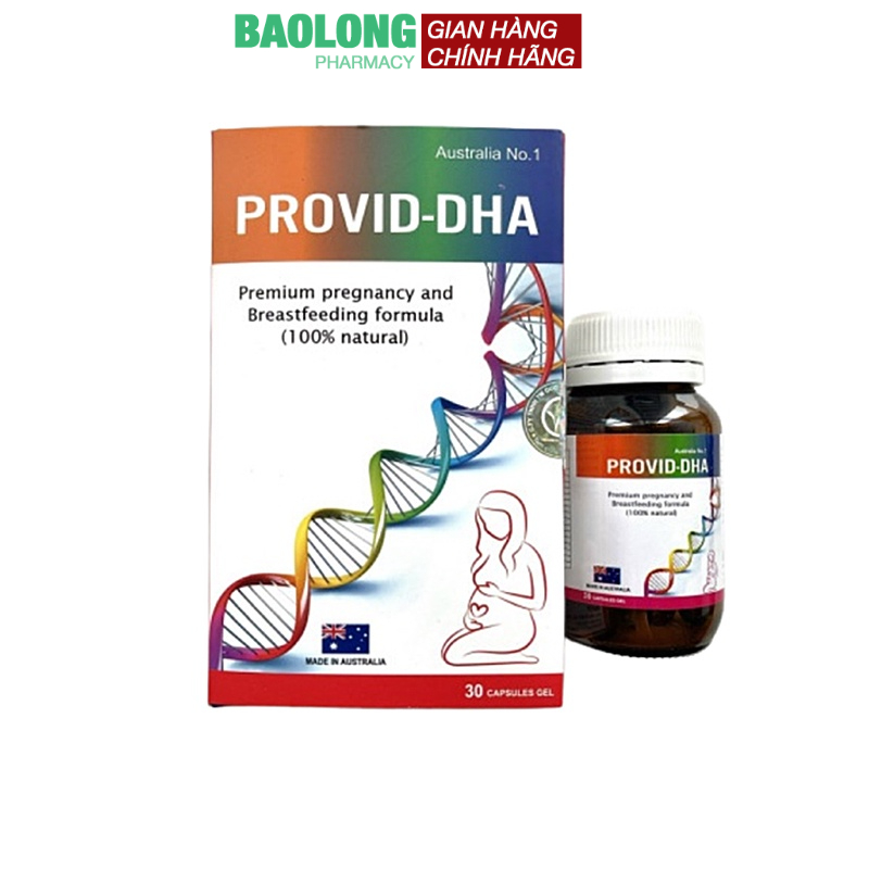 Vitamin cho bà bầu PROVID DHA 30 viên phụ nữ có thai mang thai cho con bú NHẬP KHẨU CHÍNH HÃNG ÚC
