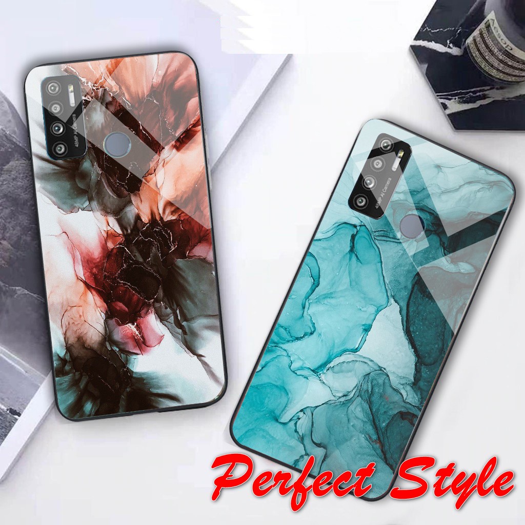 Ốp Lưng Phủ Bóng Vân Đá Tecno pova 2 3 Spark 7 7T / Spark 6 go Spark 8c