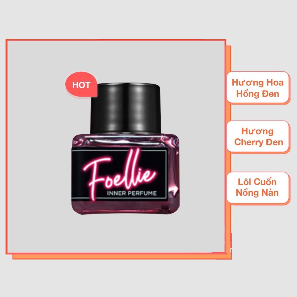 Nước Hoa Vùng Kín Hương Thơm Sexy, Quyến Rũ Foellie Eau Inner Perfume 5ml - NOIR