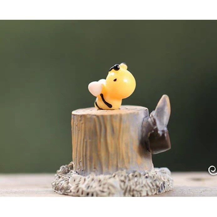 Phụ Kiện Tiểu cảnh Ong Vàng làm phụ kiện trang trí terrarium, sen đá, xương rồng, charm slime