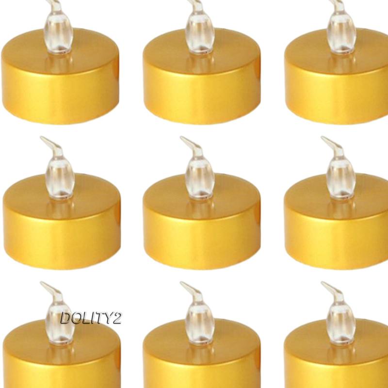 [Dolity2] X Đèn LED Nhỏ Hình Nến Trang Trí Tiệc Trà Sinh Nhật Điện Tử