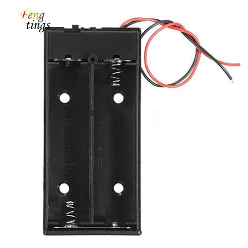 Ft✿Dc Hộp Đựng Pin 3.7v 2 x 18650 Có Công Tắc Bật / Tắt