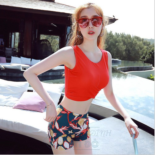 Bikini Hai Mảnh ⚡ FREESHIP ⚡ Kín Đáo Đồ Bơi Giấu Bụng Đi Biển Mùa Hè