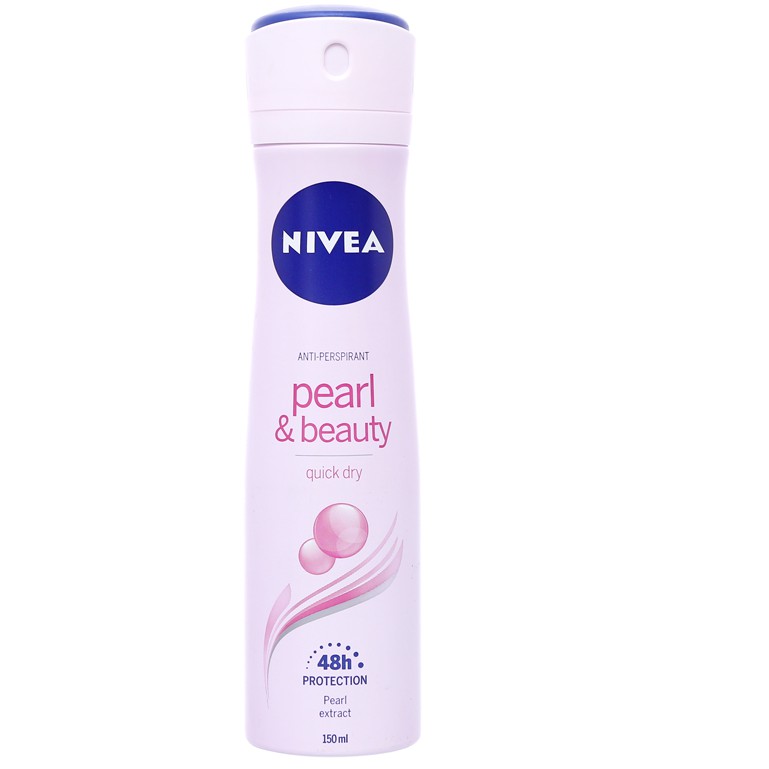 Xịt ngăn mùi nữ Nivea Pearl & Beauty 150ml ngọc trai trắng da đẹp quyến rũ