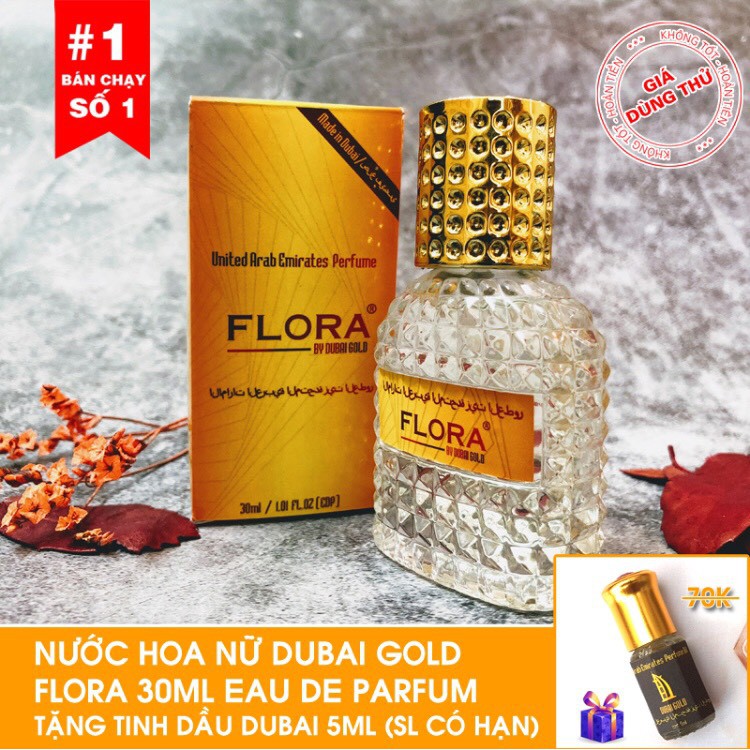 (NƯỚC HOA NỮ) Nước hoa Flora hàng xịn hot nhất Tặng tinh dầu nước hoa Dubai 5ml.